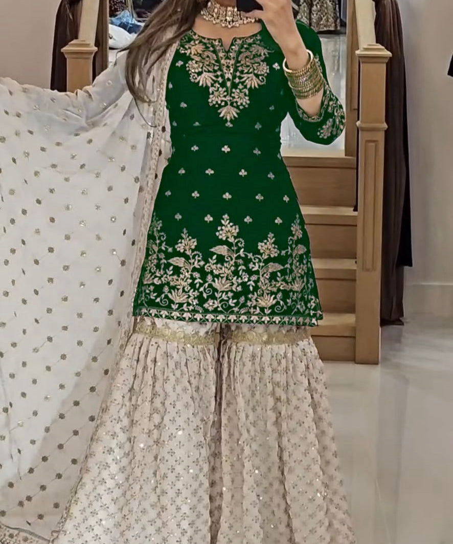 PLUS SIZE TOP PLAZO DUPPTA