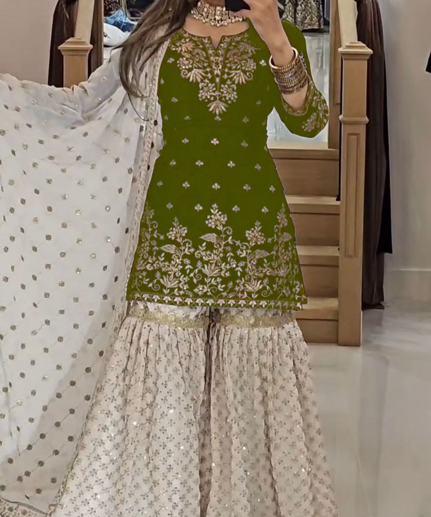 PLUS SIZE TOP PLAZO DUPPTA