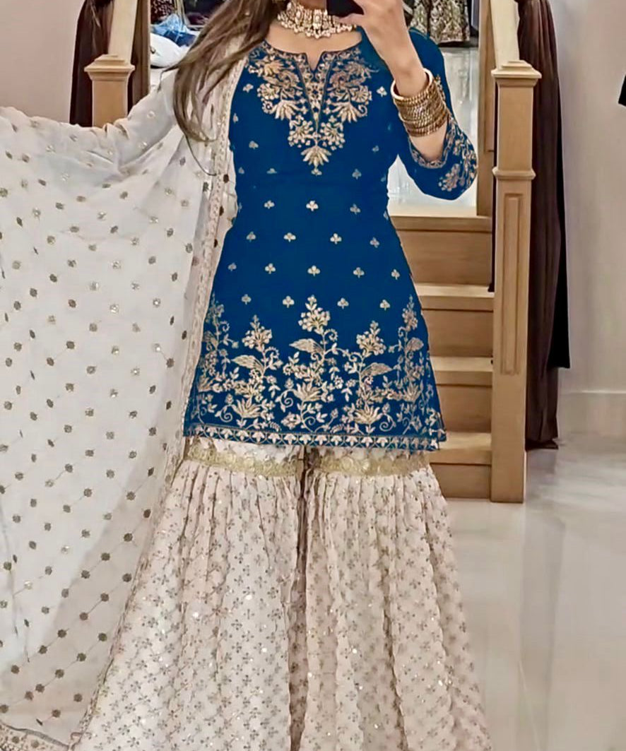 PLUS SIZE TOP PLAZO DUPPTA