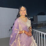 Festive White Designer Embroidered Lehenga