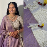 Festive White Designer Embroidered Lehenga