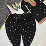 Blooming Embroidered Dhoti Salwar