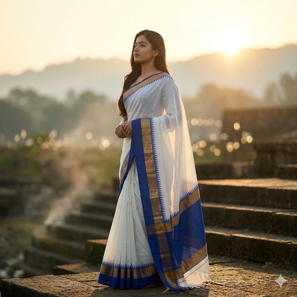 Kottanji Cotton Silk Uniform Saree