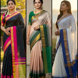 Kottanji Cotton Silk Uniform Saree