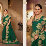 Zarkashi Banrasi Katan Silk Saree