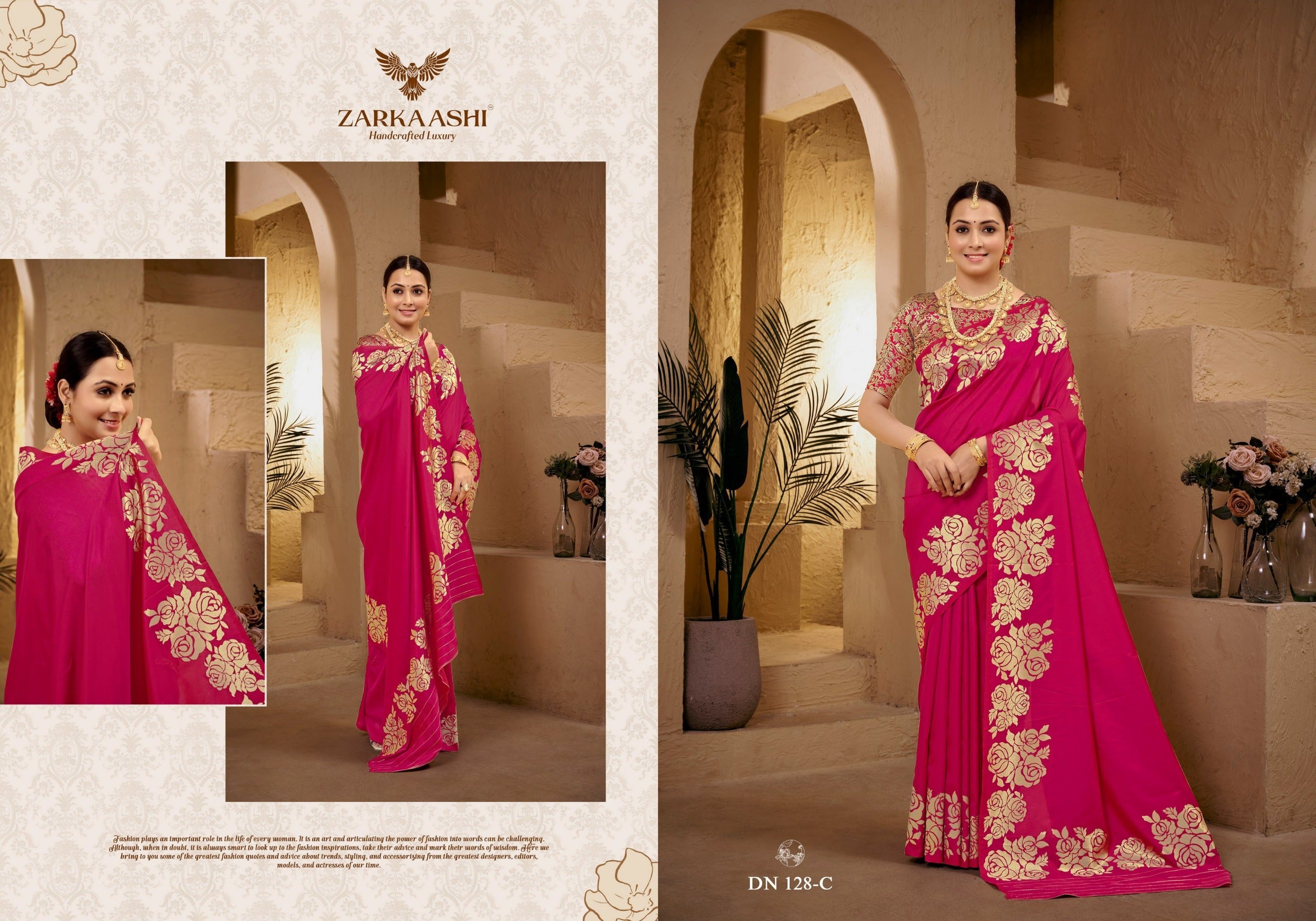 Zarkashi Banrasi Katan Silk Saree