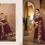 Zarkashi Banrasi Katan Silk Saree