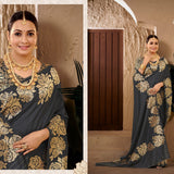 Zarkashi Banrasi Katan Silk Saree