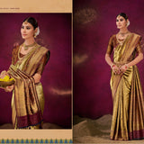 Shimmering Banarasi Katan Silk Saree