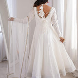 Wedding Roman Silk Anarkali Gown