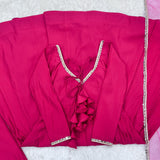 Wedding Roman Silk Anarkali Gown