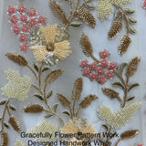 Modern Drape Bridal Motif Work Lehenga