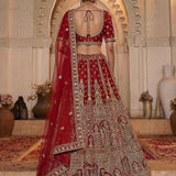 Royal Wedding Embroidered Silk Lehenga