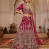 Royal Wedding Embroidered Silk Lehenga