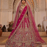 Royal Wedding Embroidered Silk Lehenga