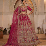 Royal Wedding Embroidered Silk Lehenga