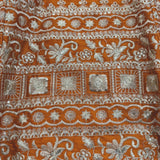 Orange Sangeet Silk Lehenga Choli