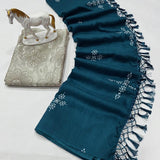 Presenting Muslin Cotton Silk Saree