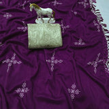 Presenting Muslin Cotton Silk Saree