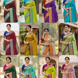 Trishul Pure Cotton Silk Saree