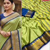 Trishul Pure Cotton Silk Saree