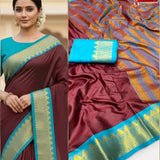 Trishul Pure Cotton Silk Saree