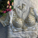 Beautiful Heavy Beds Work Blouse