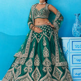 Noor-E-Zari Bridal Silk Lehenga