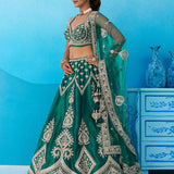 Noor-E-Zari Bridal Silk Lehenga