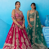 Noor-E-Zari Bridal Silk Lehenga