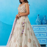 Crafted Bridal Wedding Tissue Lehenga
