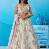 Crafted Bridal Wedding Tissue Lehenga