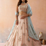Crafted Bridal Wedding Tissue Lehenga