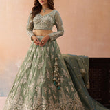 Elegance Tissue Threadwork Lehenga