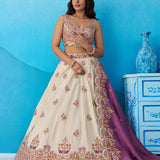 Shimmering Bridal Wedding Silk Lehenga