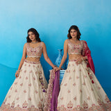 Shimmering Bridal Wedding Silk Lehenga