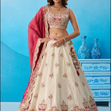 Shimmering Bridal Wedding Silk Lehenga
