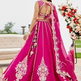 Royal Embroidered Silk Wedding Lehenga