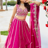Royal Embroidered Silk Wedding Lehenga