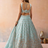Elegant Sky Premium Silk Lehenga