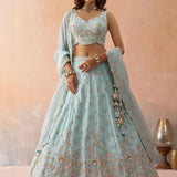 Elegant Sky Premium Silk Lehenga