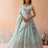 Elegant Sky Premium Silk Lehenga