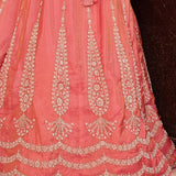 Modern Drape Wedding Tissue Silk Lehenga