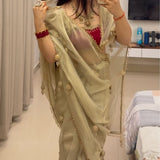 vibhuti fendy sattin saree