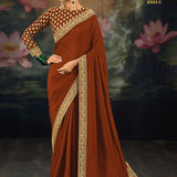 Elegance Wedding Embroidered Silk Saree