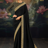 Elegance Wedding Embroidered Silk Saree