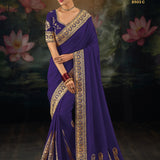 Elegance Wedding Embroidered Silk Saree
