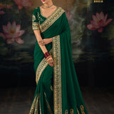 Elegance Wedding Embroidered Silk Saree
