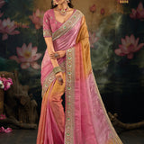 Elegance Wedding Embroidered Silk Saree
