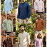 Trending Men's Khadi Linen Short Kurta